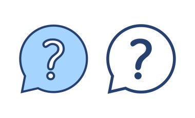 Soru simgesi vektörü. soru işareti ve sembol