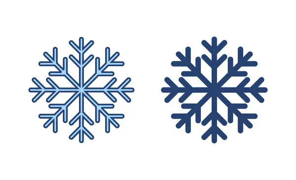 Snow Icon Vector Snowflake Sign Symbol — Stock Vector