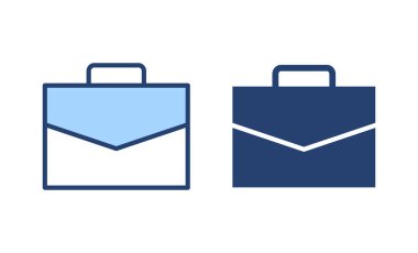 Evrak çantası ikon vektörü. Bavul işareti ve sembol. bagaj sembolü.