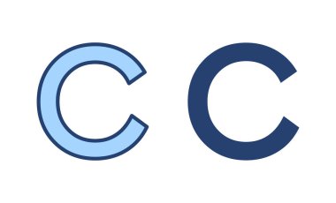 Telif hakkı simgesi vektörü. telif hakkı işareti ve sembol