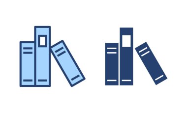 Kütüphane simgesi vektörü. eğitim işareti ve sembol