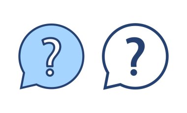 Soru simgesi vektörü. soru işareti ve sembol