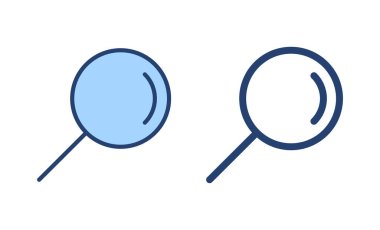 Simge vektörünü ara. Büyüteç işareti ve sembolü ara