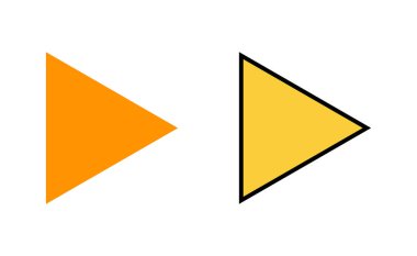 Web ve mobil uygulama için simgeyi oynat. Düğme işareti ve sembolü çal