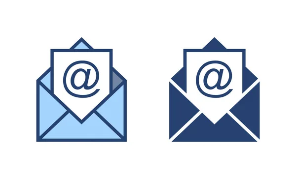 Vecteur Icônes Mail Mail Signe Symbole Icône Mail Icône Enveloppe — Image vectorielle