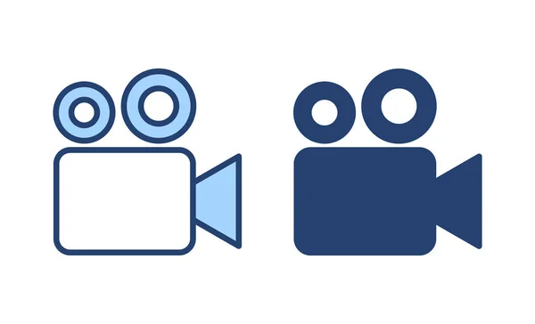 视频图标向量 摄像机的标志和符号 电影标志 — 图库矢量图片