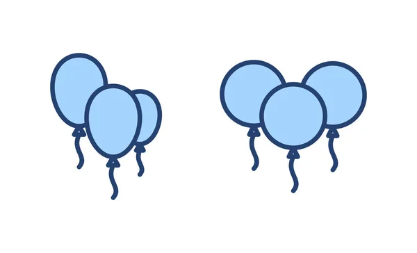 Ballon Icon Vektor Luftballonschild Und Symbol Der Partei — Stockvektor