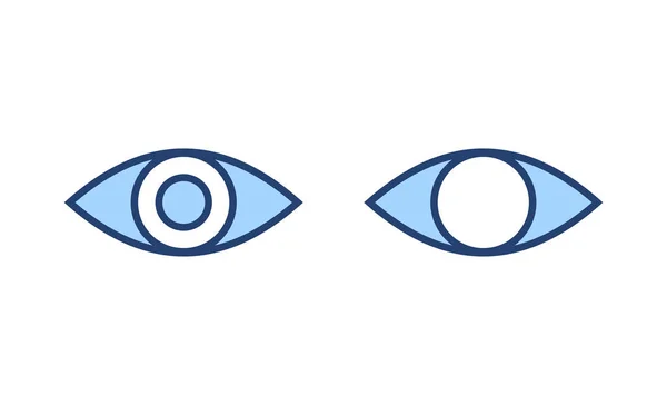 眼睛图标向量 眼睛的标志和符号 观照及视觉图标 — 图库矢量图片