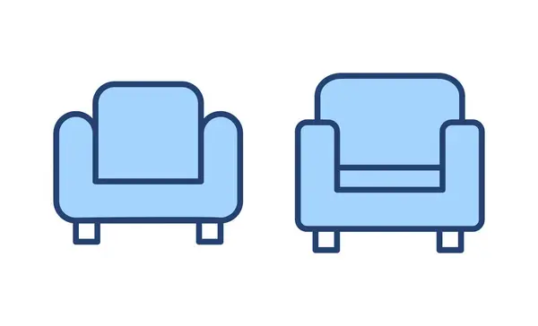 Sofa Icon Vector Sofa Sign Symbol Furniture Icon — Stock Vector
