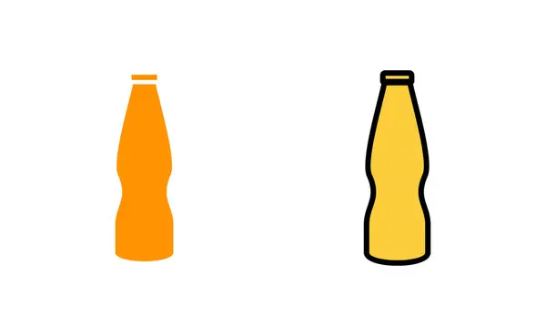 Flaschensymbolset Für Web Und Mobile App Flaschenschild Und Symbol — Stockvektor