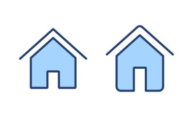 Ev ikonu vektörü. Ev işareti ve sembol