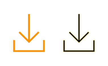 Web ve mobil uygulama için simge indir. İşaret ve sembol indir