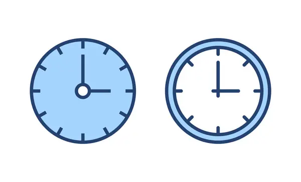 Saat Simgesi Vektörü Zaman Işareti Sembol Saat Simgesi — Stok Vektör