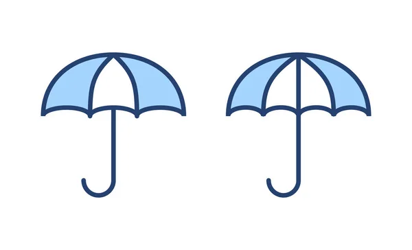 Vektor Ikony Deštníku Deštník Symbol — Stockový vektor
