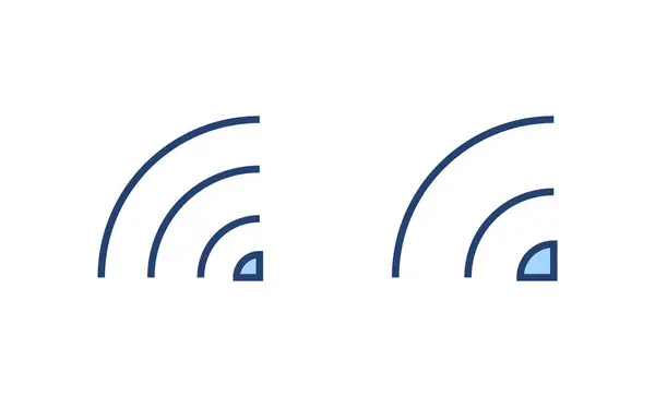 Wifi Simge Vektörü Şaret Işareti Sembol Kablosuz Simge — Stok Vektör