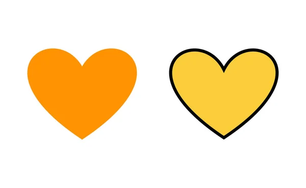 Ícone Amor Definido Para Web Aplicativo Móvel Sinal Coração Símbolo — Vetor de Stock