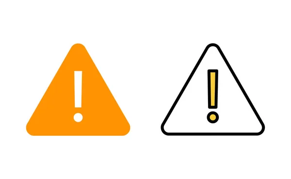 Ausrufezeichen Für Web Und Mobile App Aufmerksamkeitszeichen Und Symbol Gefahrenwarnung — Stockvektor