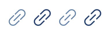 Bağlantı simgesi vektörü. Hiper bağlantı zinciri işareti ve sembolü