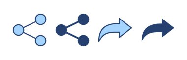 Simge vektörünü paylaş. İşaret ve sembol paylaşımı