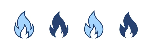 火災アイコンベクトル 火の記号と記号 — ストックベクタ