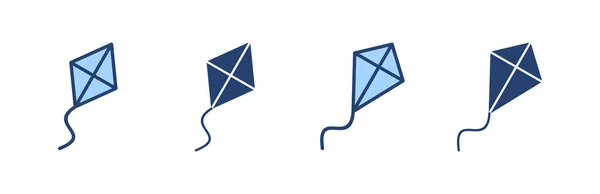 Kite Ikon Vektor Drake Tecken Och Symbol — Stock vektor