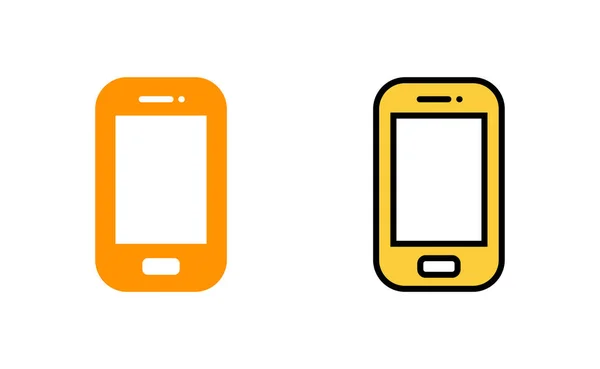 Phone Icoon Set Voor Web Mobiele App Roepnaam Symbool Telefoon — Stockvector
