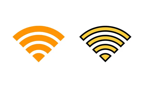 Wifi Icon Set Für Web Und Mobile App Signalzeichen Und — Stockvektor