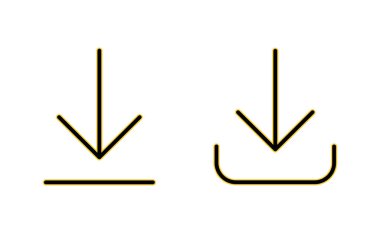 Web ve mobil uygulama için simge indir. İşaret ve sembol indir