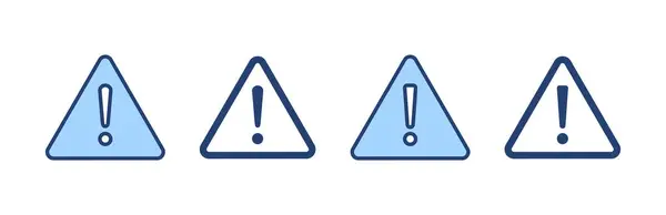 Vecteur Icône Danger Exclamation Signe Attention Symbole Signe Attention — Image vectorielle
