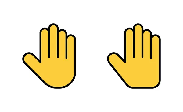 Ícone Mão Definido Para Web Aplicativo Móvel Sinal Mão Símbolo — Vetor de Stock