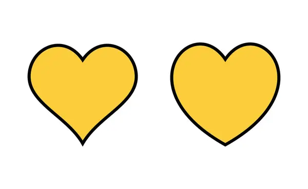 Love Icoon Set Voor Web Mobiele App Hart Teken Symbool — Stockvector