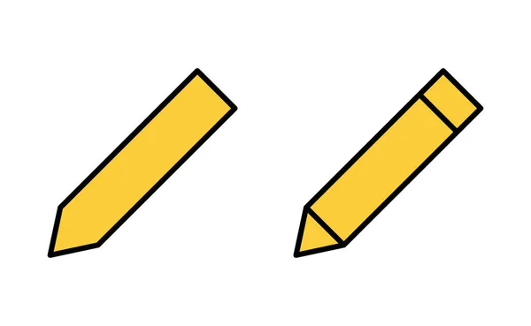 Ikona Ołówka Aplikacji Webowej Mobilnej Znak Symbol Pióra Edytuj Wektor — Wektor stockowy