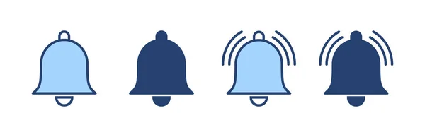 Glockensymbol Vektor Benachrichtigungsschild Und Symbol Für Die Gestaltung Der Website — Stockvektor