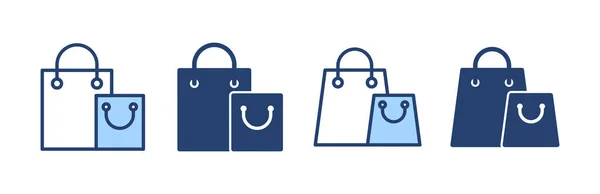 Icon Vektor Für Einkaufstüten Einkaufsschild Und Symbol — Stockvektor