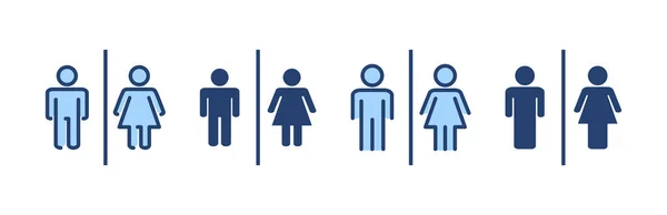 Vektor Ikony Toalety Dívky Chlapci Toalety Znamení Symbol Záchodě Toaleta — Stockový vektor
