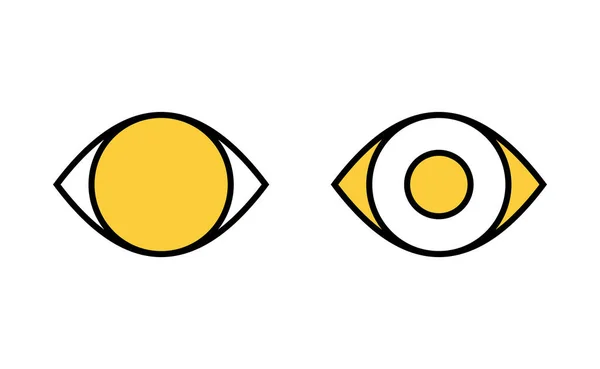 Σύνολο Εικονιδίων Ματιών Για Web Και Mobile App Σημάδι Ματιών — Διανυσματικό Αρχείο
