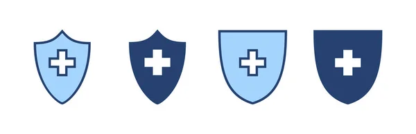 Вектор Страхування Здоров Знак Символ Страхового Медичного Документа — стоковий вектор