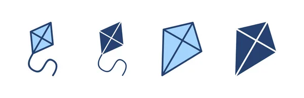 凧のアイコンベクトル 凧のサインとシンボル — ストックベクタ