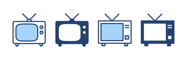 Icon Vector Television Sign Symbol — Stock Vector