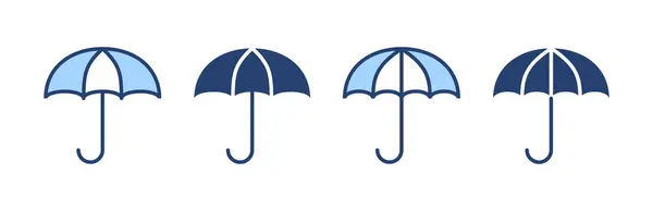 Esernyő Ikon Vektor Esernyő Jel Szimbólum — Stock Vector