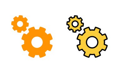 Simge web ve mobil uygulama için ayarlanıyor. İşaret ayarları ve sembol. Vites İşareti