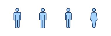 Erkek simgesi vektörü. Erkek işareti ve sembol. insan sembolü