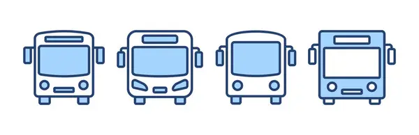 Bus Icon Vector Bus Sign Symbol — Stock Vector