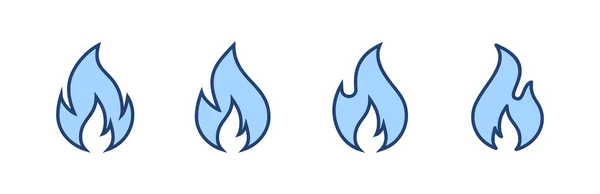 火焰图标向量 火警标志及符号 — 图库矢量图片
