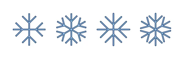 Vektor Ikon Sněhu Značka Symbol Sněhové Vločky — Stockový vektor