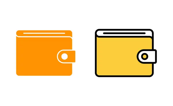 Portemonnaie Symbol Set Für Web Und Mobile App Portemonnaie Zeichen — Stockvektor
