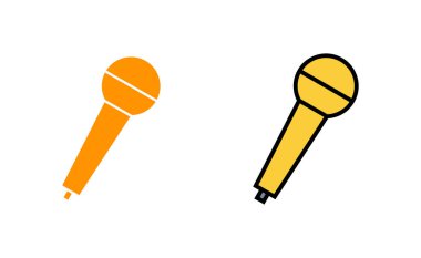 Web ve mobil uygulama için mikrofon simgesi ayarlandı. Karaoke işareti ve sembol