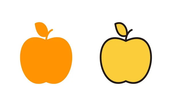 Conjunto Iconos Apple Para Aplicaciones Web Móvil Signo Apple Símbolos — Archivo Imágenes Vectoriales
