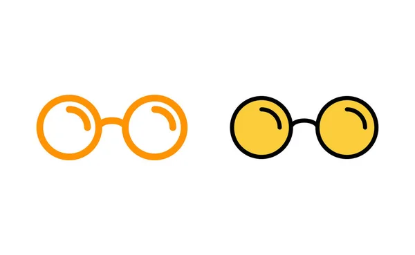 Conjunto Iconos Gafas Para Web Aplicación Móvil Signo Símbolo Gafas — Vector de stock