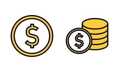 Web ve mobil uygulama için para simgesi ayarlandı. Para işareti ve sembol